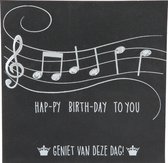 Depesche - Glamour wenskaart met de tekst "HAP-PY BIRTH-DAY TO YOU! Geniet van ..." - mot. 032