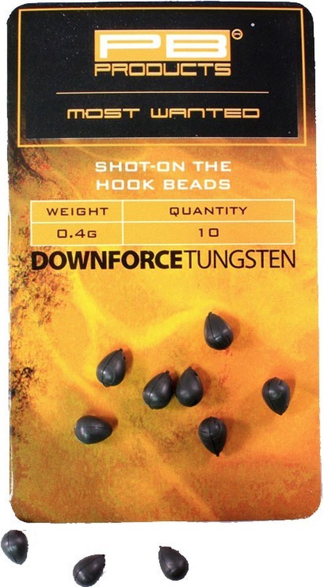 PB Products - Downforce Tungsten - Shot On The Hook Beads - 0,4 gram van PB Products — afbeelding 5