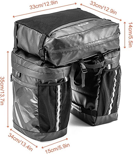Luggage carrier bag, waterrepellent and tearresistant