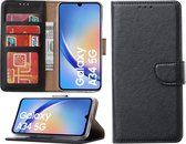 Arara Hoesje geschikt voor Samsung Galaxy A34 hoesje - Bookcase met pasjeshouder - Zwart