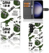 Telefoonhoesje met Pasjes geschikt voor Samsung Galaxy S23 Plus Dinosaurus