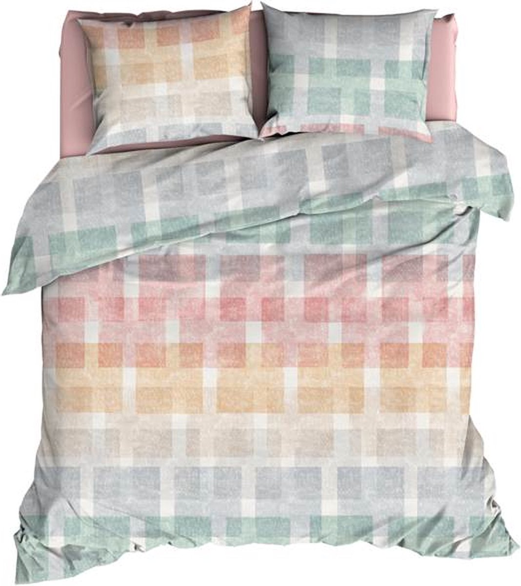 Satin d'Or Trottine Dekbedovertrek - Extra breed - 260x200/220 cm - Multi Pastel