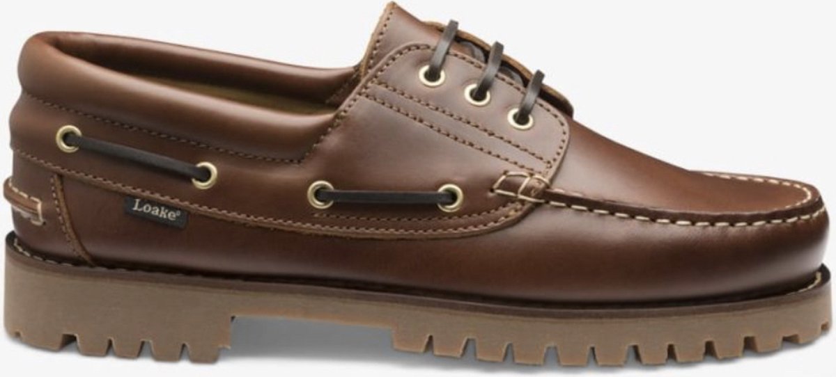Loake Mocassin Waxed Brown Leather Schoenen 522CH