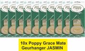 Poppy Grace Mate Geurhanger "JASMIN" Voordeel verpakking 10 STUKS.