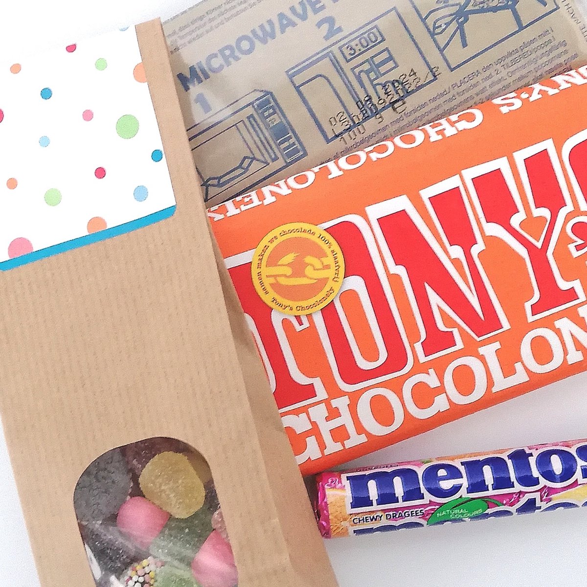 Bedankt brievenbus cadeau Super bedankt Tony Chocolonely caramel