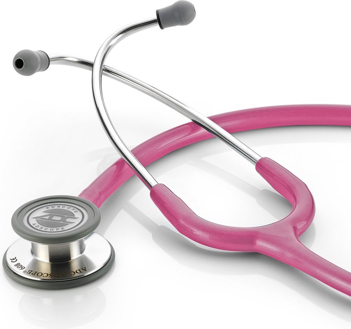 Adscope® 608 Convertible Clinician Stethoscoop Metallic Raspberry