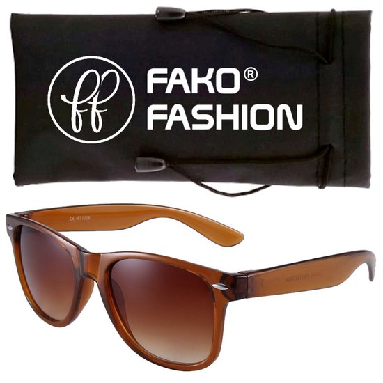 Fako Fashion® - Heren Zonnebril - Dames Zonnebril - Classic - Bruin
