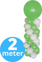 Ballonpilaar 210 cm - Groen (Lichtgroen) - Ballonstandaard - Ballonnen standaard - Ballonboom - Verjaardag versiering - Verjaardag decoratie Blauw - Ballonnen Pilaar Frame - 210 cm standaard + ballonnen