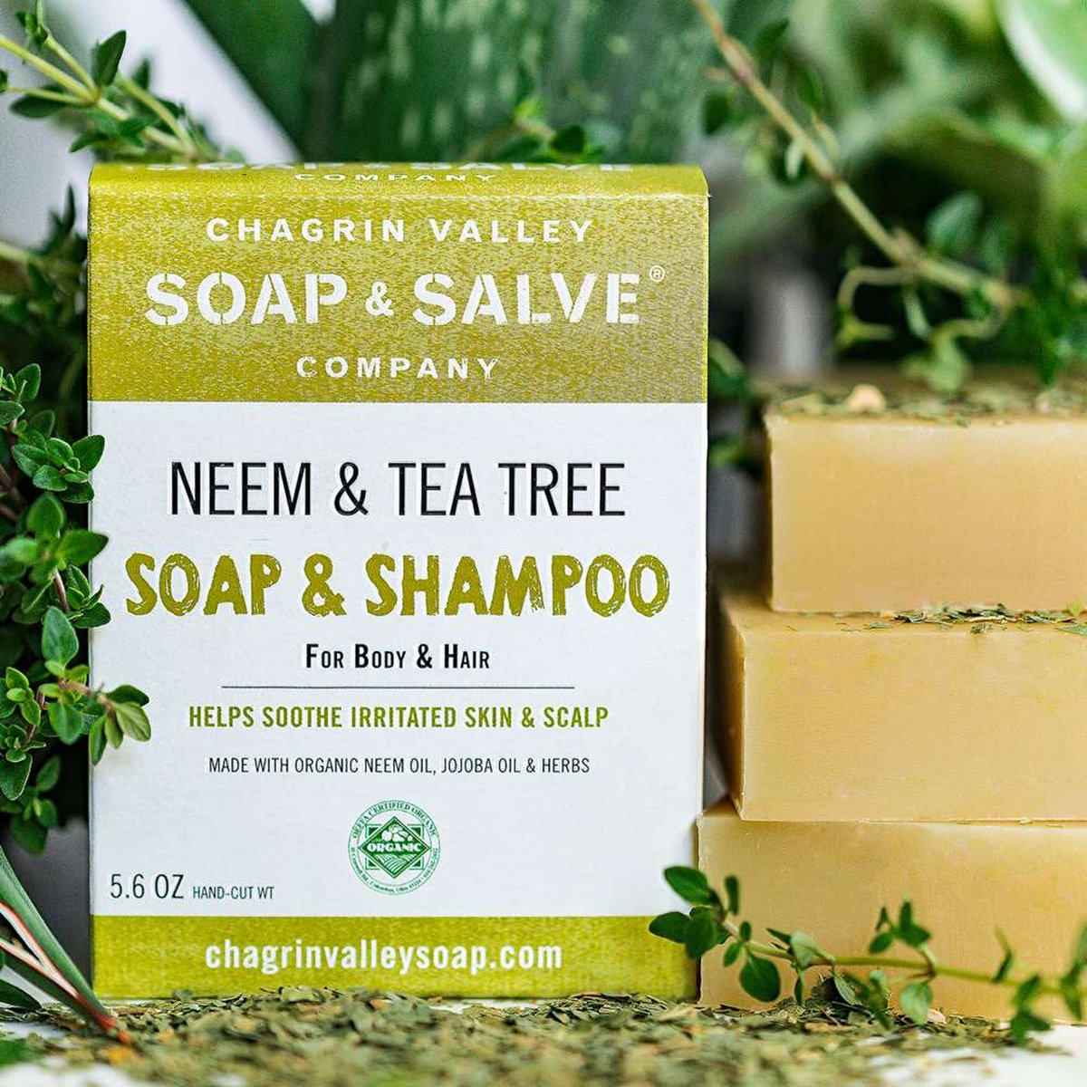 Chagrin Valley Neem & Tea Tree Body & Hair Shampoo Bar