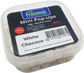 Mini Fluo Pop-Ups 'White Chococo' 10mm - 50g - Method Feeder Aas/voer - Mini boilies/popups