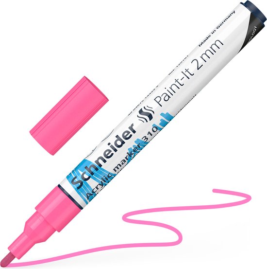 Schneider acrylmarker - Paint-it 310 - 2mm - roze - S-120109