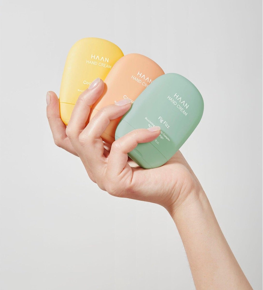 HAAN Handcreme "Cream Pops"; Coco Cooler, Fig Fizz & Carrot Kick - Set van 3 - Verzorgend - Navulbaar — cadeau in Verzorging - foto 4