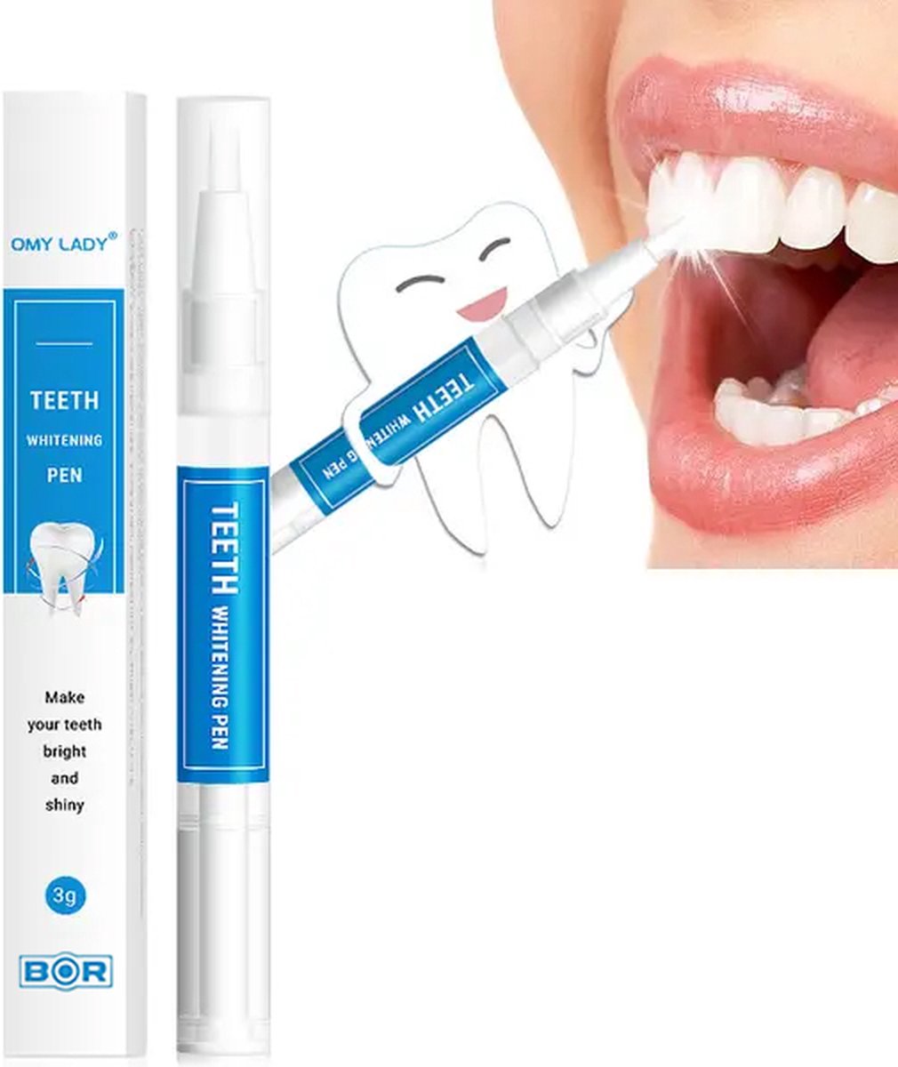 BOR® Tanden Bleekpen - Tanden Bleken - Tandenbleekset - Whitening Pen - Tandenblekers - Wittere Tanden - Teeth Whitening Pen - Tanden Bleker