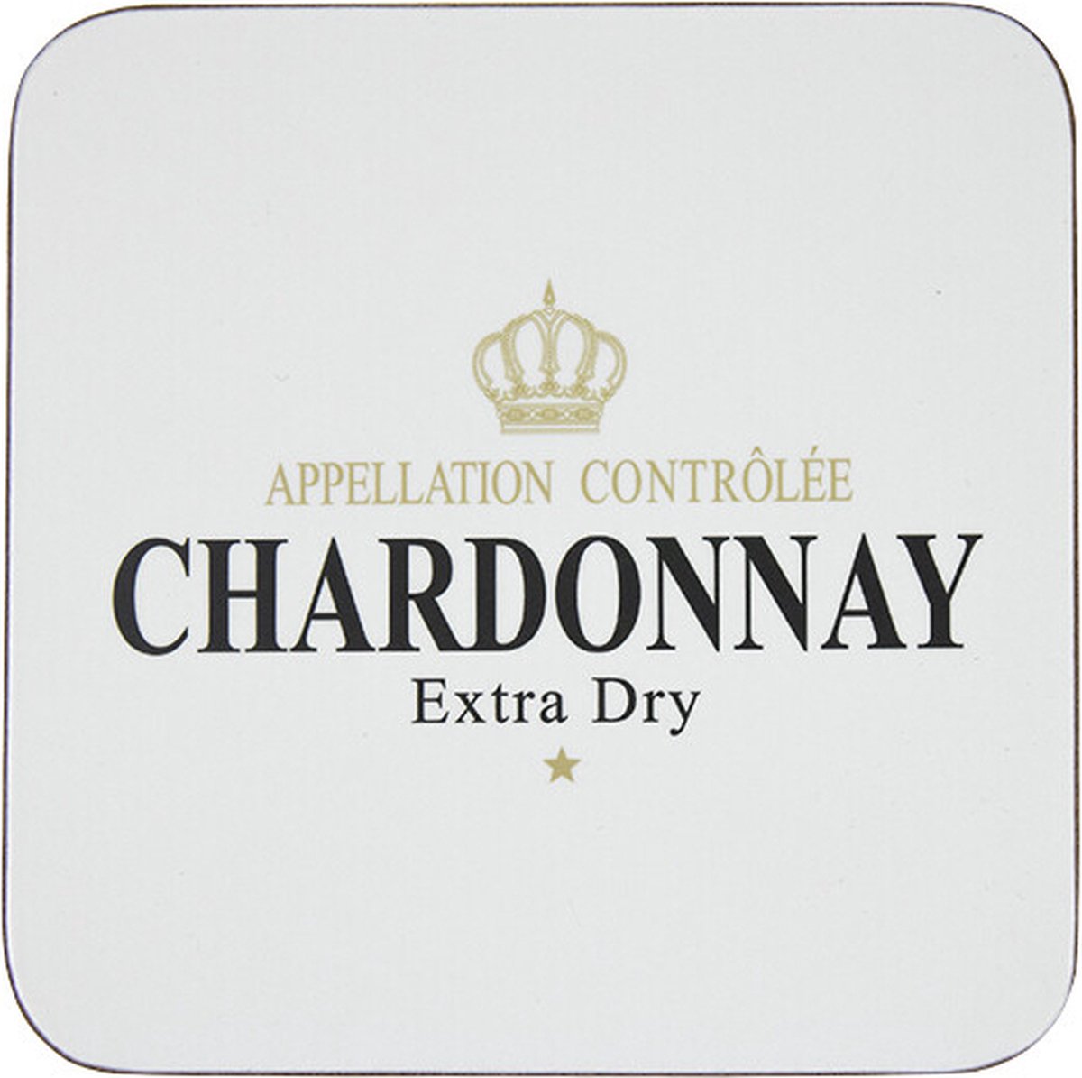 Onderzetters - Wijn - Chardonnay - Wit - 6 stuks - Mars & More