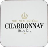 Onderzetters - Wijn - Chardonnay - Wit - 6 stuks - Mars & More