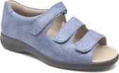 Solidus -Dames - blauw - sandalen - maat 38.5