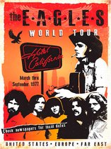 Signs-USA - Concert Sign - métal - The Eagles - 1977 World Tour - 30x40 cm