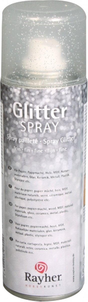 Spray de paillettes argenté - 8 g