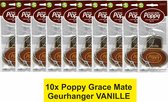 Poppy Grace Mate Geurhanger "VANILLE" Voordeelverpakking 10 stuks.