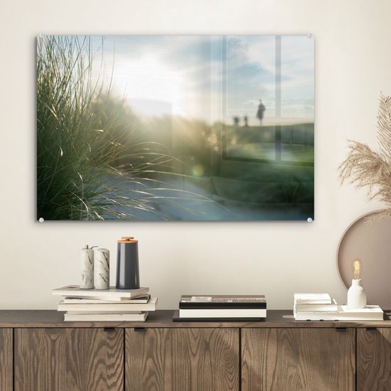 Peinture sur Verre - Plage - Dune - Soleil - 60x40 cm - Peintures sur Verre Peintures - Photo sur Glas