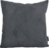 Scala Corduroy Grey Black | 45 x 45 cm | Kussenhoes | Polyester