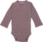 Lodger Babykleding - Overslagromper - Katoen - Maat 68 - 4-6M - Paars