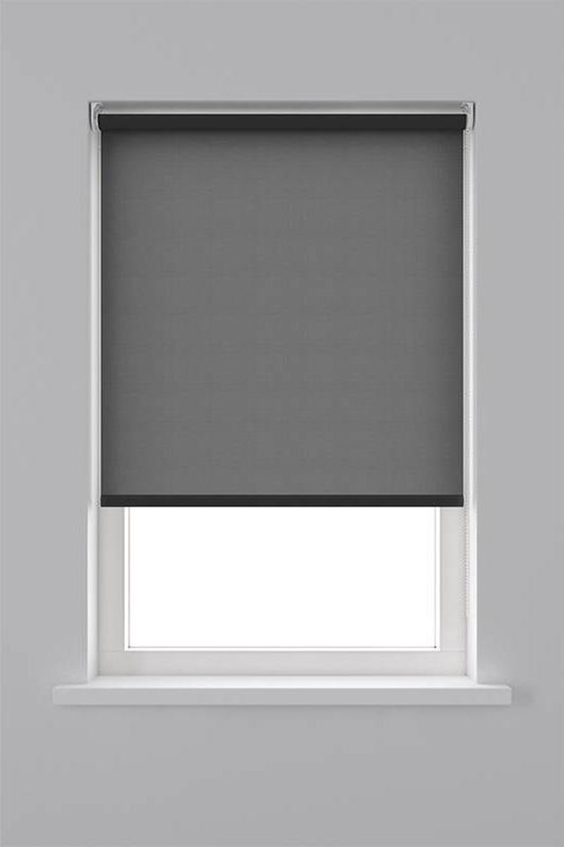 Decosol Rolgordijn Lichtdoorlatend - Zwart - Maat: 150 x 190 cm