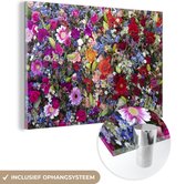 Peinture sur Verre - Un motif floral aux couleurs vives - 180x120 cm - Peintures sur Verre Peintures - Photo sur Glas