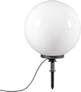QAZQA Ball Spike - Moderne Priklamp | Prikspot buitenlamp - 1 lichts - Ø 500 mm - Wit - Buitenverlichting
