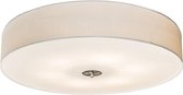 QAZQA drum jute - Moderne Plafondlamp met kap - 6 lichts - Ø 700 mm - Wit -  Woonkamer | Slaapkamer