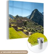 Peinture sur Verre - Pérou - Soleil - Machu Picchu - 90x90 cm - Peintures sur Verre Peintures - Photo sur Glas