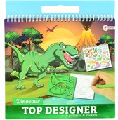 Top Designer Sketchbook \'dino\' With Stickers