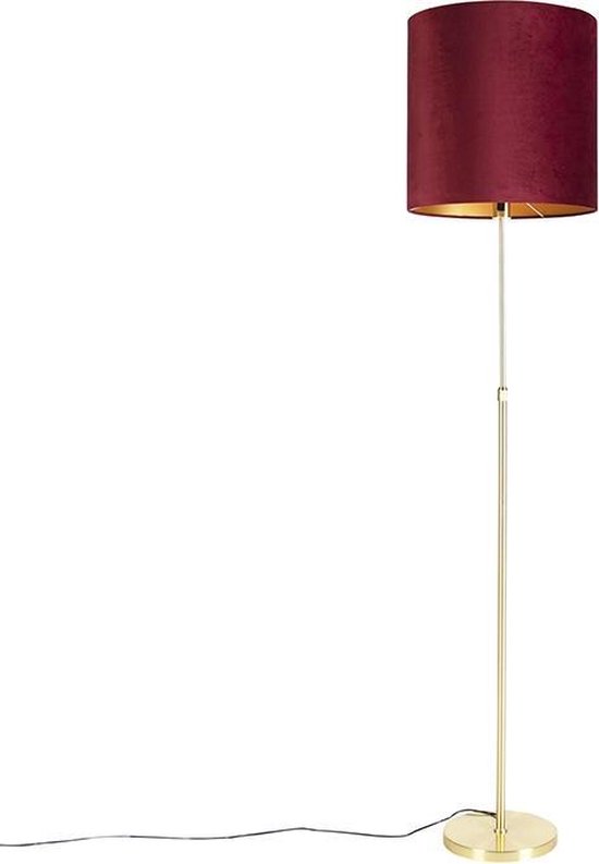 Ordelijk Alfabetische volgorde Lang QAZQA parte fl - Klassieke Vloerlamp | Staande Lamp met kap - 1 lichts - H  1865 mm -... | bol.com