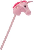 Stokpaard Eenhoorn met Geluid - Roze