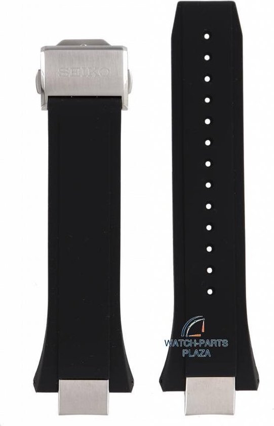 Cinturino Orologio Seiko 16mm Nero In Gomma/PVC – Nuovo Originale 66458