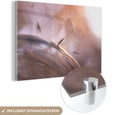 MuchoWow® Glasschilderij 120x80 cm - Schilderij acrylglas - Paardenbloem zaden - Abstract - Lucht - Foto op glas - Schilderijen