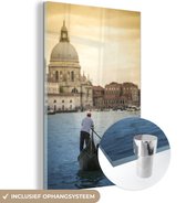 MuchoWow® Glasschilderij 100x150 cm - Schilderij acrylglas - Venetië - Kathedraal - Italië - Foto op glas - Schilderijen
