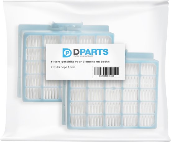 2x Dparts hepa filter geschikt voor Bosch en Siemens - stofzuiger  hygiënefilter voor... | bol