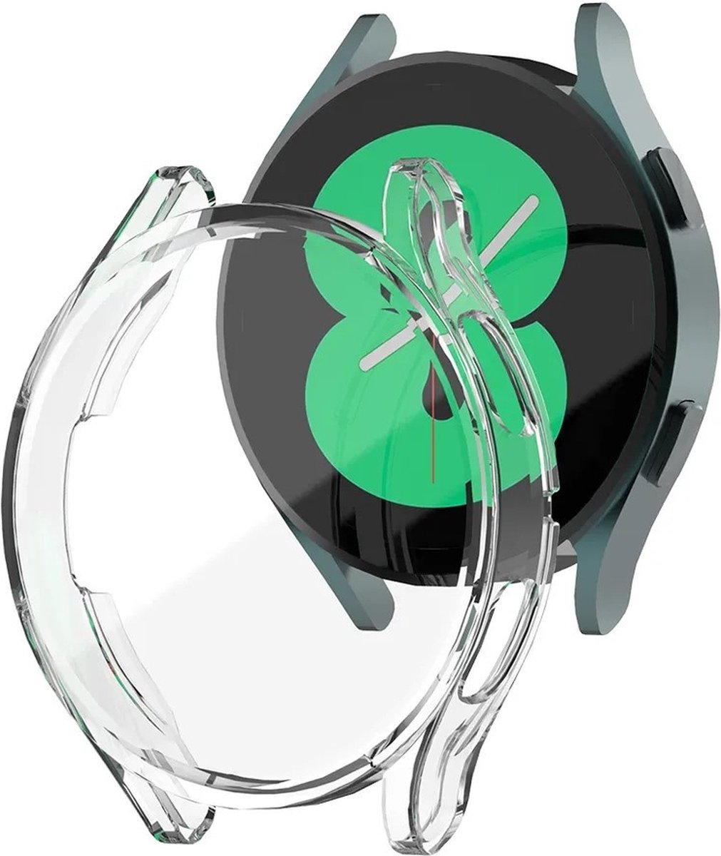 Strap-it TPU case - transparant bescherm hoesje geschikt voor Samsung Galaxy Watch 4 40mm / Galaxy Watch FE - doorzichtige beschermhoes voor Samsung Galaxy Watch 4 40mm