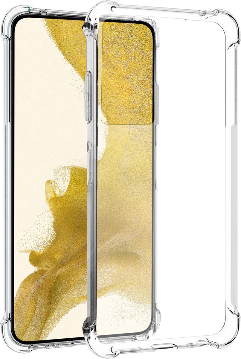 Samsung Galaxy S22 hoesje transparant siliconen backcover shockproof