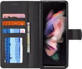 Geschikt voor LC.IMEEKE Samsung Galaxy Z Fold 4 Portemonnee Book Case Hoesje Zwart