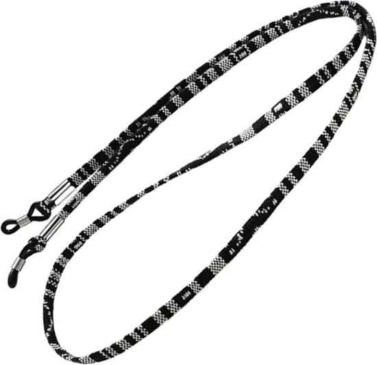 Fako Bijoux® - Cordon à lunettes - Inka - 70cm - Noir / Blanc