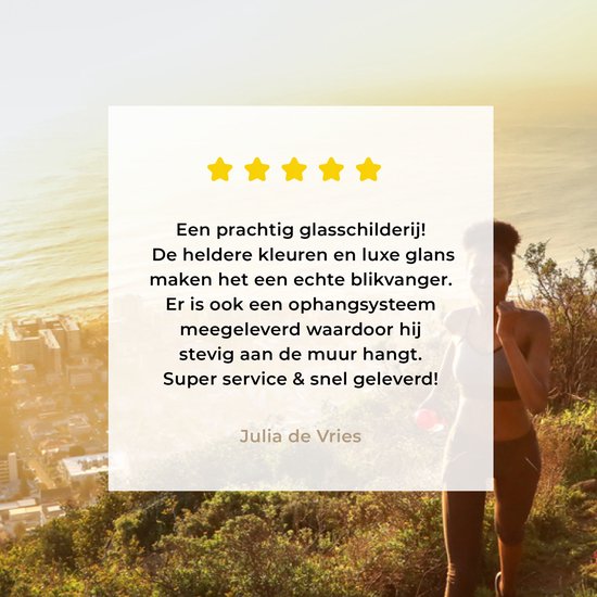 Peinture sur verre - Femme qui court - 180x120 cm - Peintures sur Verre Peintures - Photo sur Glas