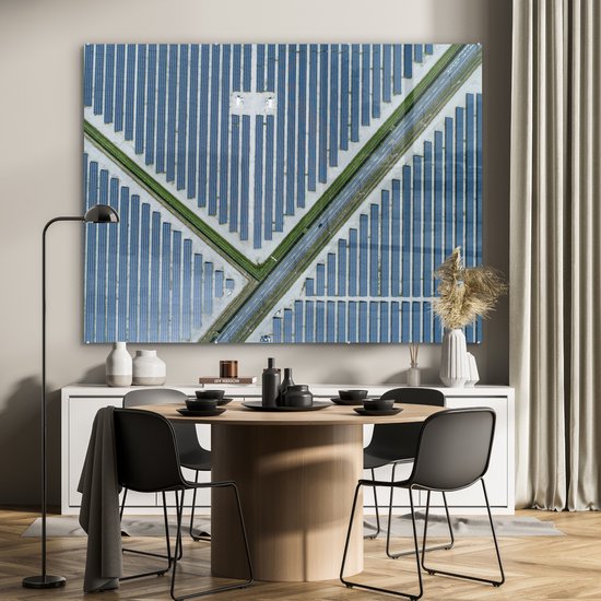 Peinture sur Verre - Panneaux solaires par le Haut - 160x120 cm - Peintures sur Verre Peintures - Photo sur Glas