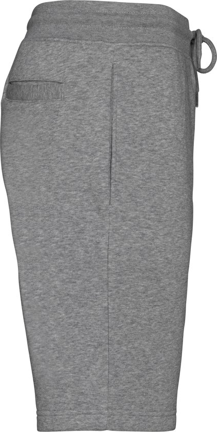 Biologische herenbermuda korte broek van sweatstof Moon Grey Heather - S