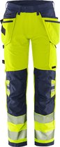 Fristads Pantalon de travail vert haute visibilité stretch classe 2 2644 GSTP - Hi visibilité jaune/bleu marine - C62