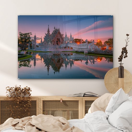 Peinture sur Verre - Temple Thaï - 120x80 cm - Peintures sur Verre Peintures - Photo sur Glas