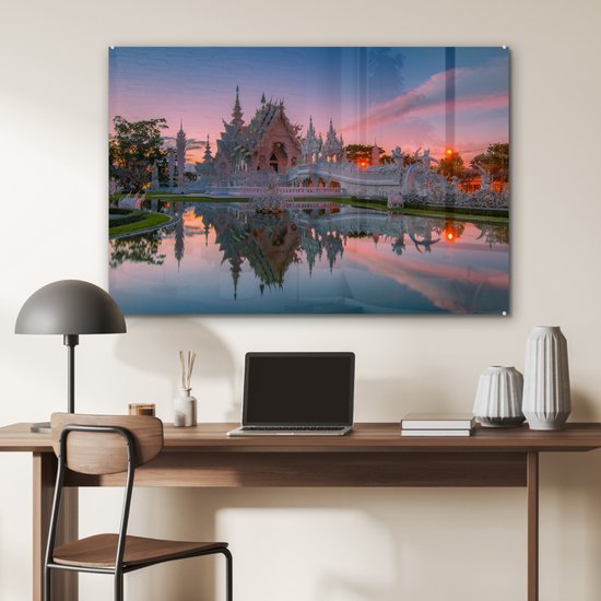 Peinture sur Verre - Temple Thaï - 120x80 cm - Peintures sur Verre Peintures - Photo sur Glas