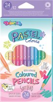 Colorino-Pastel potloden-12 duo potloden-24 Pastel kleuren-Pastel kleurpotloden.