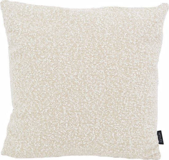 Sierkussen Velvet Boucle Crème/Beige| 45 x 45 cm | Velvet/Polyester